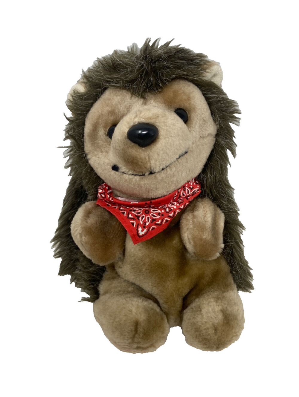 Vintage 1984 AVON Herbert the Hedgehog 8" Plush Hand Puppet with Red Bandana